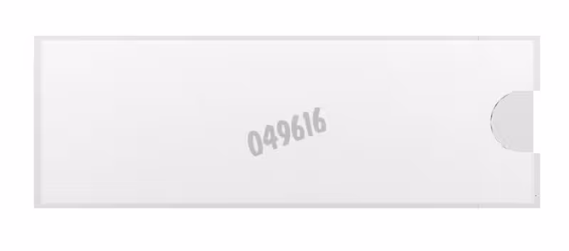 Porte-étiquettes en PP transparent avec face adhésive x 20