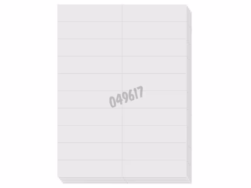 Etiquette pour boîte de conglation 5 x 20