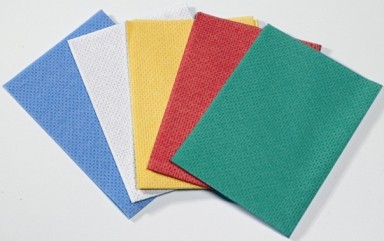 Lavette non tissée bio jaune 35 x 50 cm - lot de 25