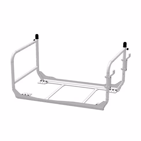 Arceau de protection 10G Avec patères et tige porte sérum Pour étagère jusqu'à 8Kg