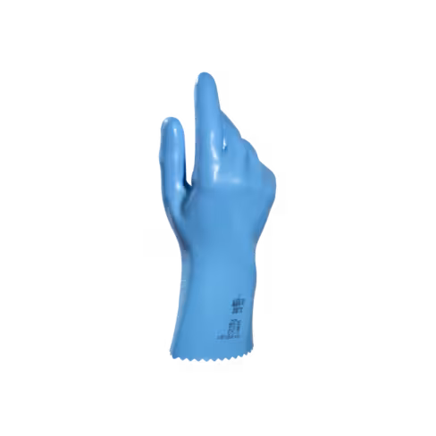 Gants de ménage latex bleu MAPA - taille 9 - lot de 5 paires