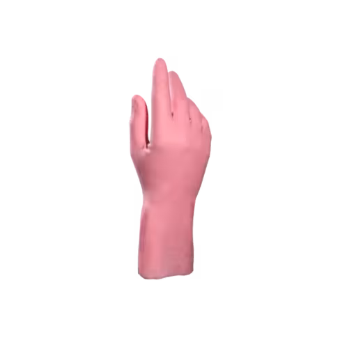 Gants de ménage latex rose MAPA - taille 7 - lot de 10 paires