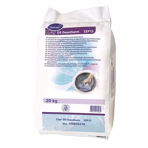 Poudre de lavage du linge haute perf dés 40 °C Clax DS Desotherm - Diversey - 1 sac de 20 kg