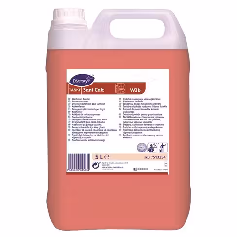 Détergent détartrant puissant pour sanitaires Taski Sani Calc - Diversey - 2 bidons de 5 l