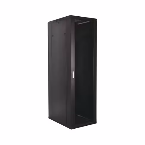 Baie serveur équipée 19'' - 42U - Lienk - 800 x 1000 mm - AV vitrée / AR ajourée - livrée montée