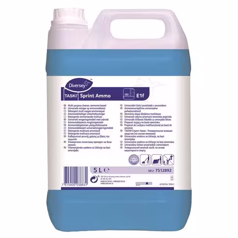 Détergent multiusage ammoniaqué Taski Sprint Ammo - Diversey - 2 bidons de 5 l