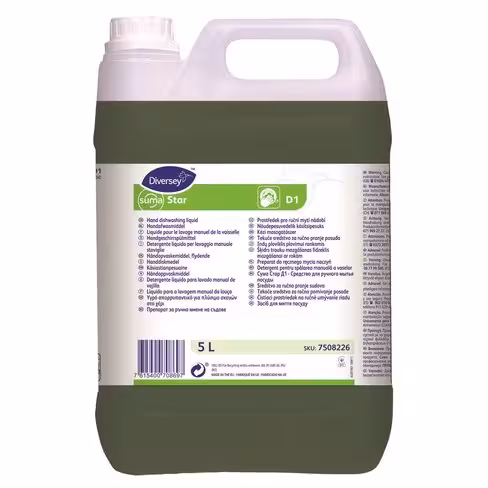Liquide vaisselle manuelle - Suma Star D1 - carton de 2 x 5 l