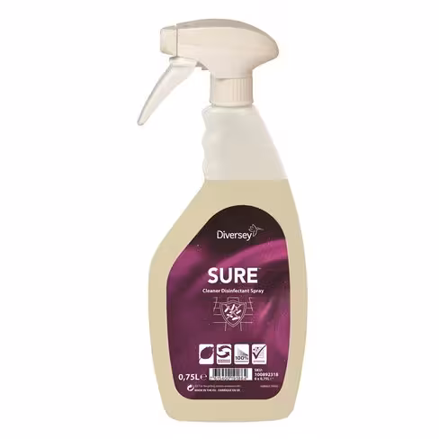 Nettoyant désinfectant SURE Cleaner - PAE - carton de 6 x 750 ml