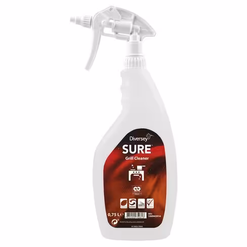 Nettoyant quotidien pour grill SURE Grill Cleaner - carton de 6 pulvérisateurs de 750 ml