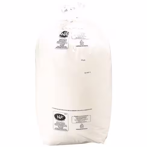 Sac poubelle pour tri sélectif 5 l - ép.9 µm - blanc - lien fixe - 1 carton de 1000