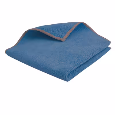 Lavette microfibre tricotée bleu 40 x 38 cm - lot de 5