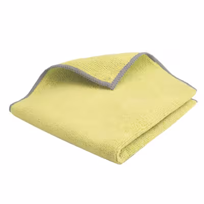 Lavette microfibre tricotée jaune 40 x 38 cm - lot de 5