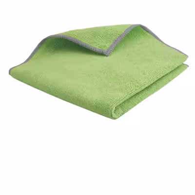 Lavette microfibre tricotée vert 40 x 38 cm - lot de 5