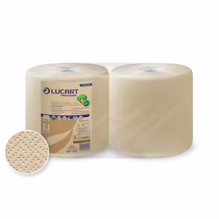 Essuie-mains en bobine - Econatural - 2 plis - 800 formats - havane - 1 carton de 2 pièces