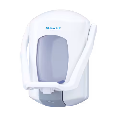 Distributeur de savon SN 750 - 0,9 l - commande à coude - ABS blanc