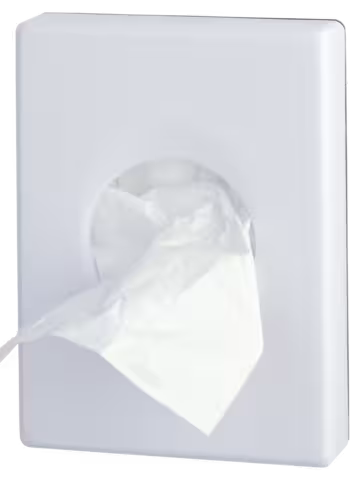 Distributeur de sachets pour protections périodiques - ABS blanc