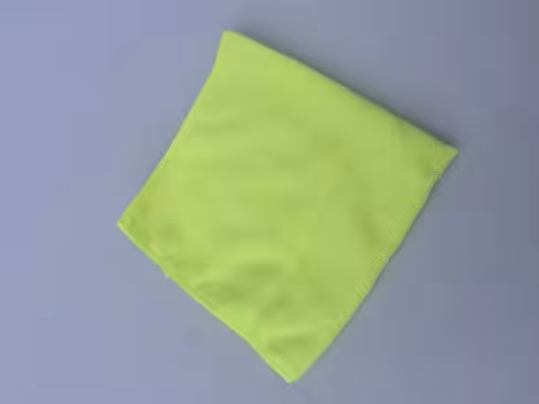 Lavette microfibre tricotée jaune 38 x 38 cm - lot de 5