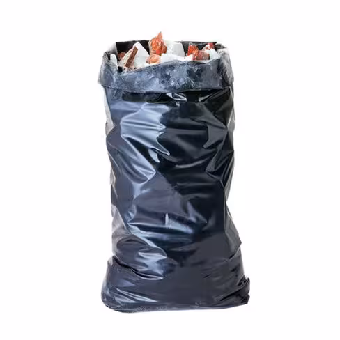 Sac à gravats 120 l - ép. 90 µm - noir - 1 carton de 50