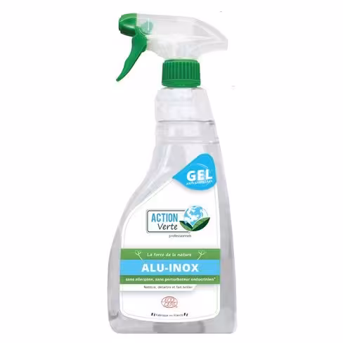 Gel nettoyant dégraissant alu inox Action Verte - Ecocert - carton de 6 x 750 ml