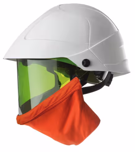 Casque d'électricien avec écran intégré - Arc Flash MO-180-ARC12 - Catu - protection du cou