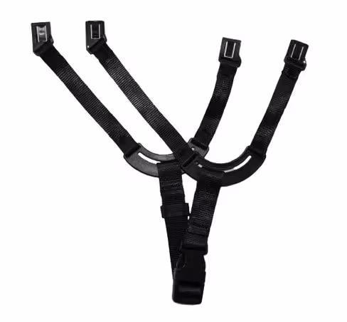 Jugulaire 4 points pour casque Kara - IRIS 2 et IDRA - Auboueix - noir