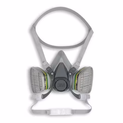 Demi-masque bi filtre - 6200 - 3M - EN 140 - taille au choix - livré sans filtre