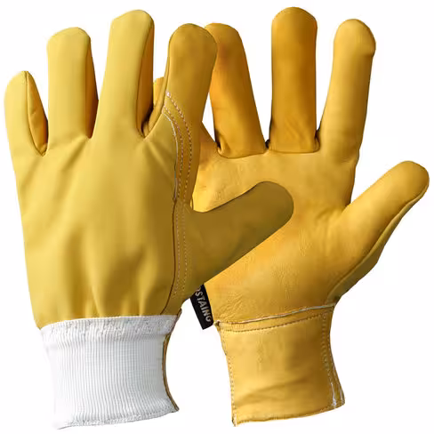 Gants de manutention hydrofuge - Wetcut01 Evolution - Rostaing - cuir fleur bovin - taille 11 - lot de 10 paires