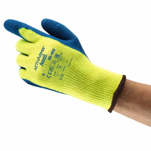 Gants thermiques - Powerflex 80-400 - Ansell - taille 8 - lot de 12 paires