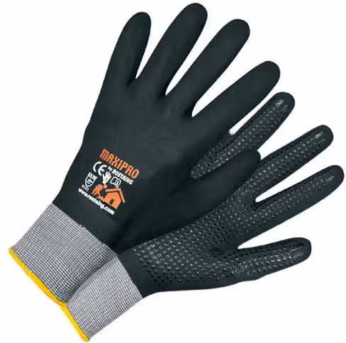 Gants manutention - Maxipro - Rostaing - tricot polyamide - enduction nitrile - taille 11 - lot de 10 paires