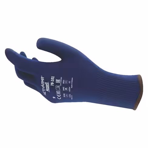 Gants protection thermique - Therm-A-Knit 78-101 - Ansell - bleu - taille 9 - lot de 12 paires