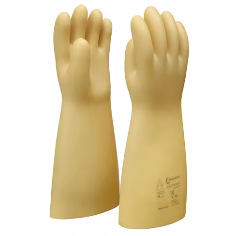 Gants électricien en latex isolants - GLE 36 - Regeltex - Classe 00 - jusqu'à 500 V - Beige - taille 9 - la paire
