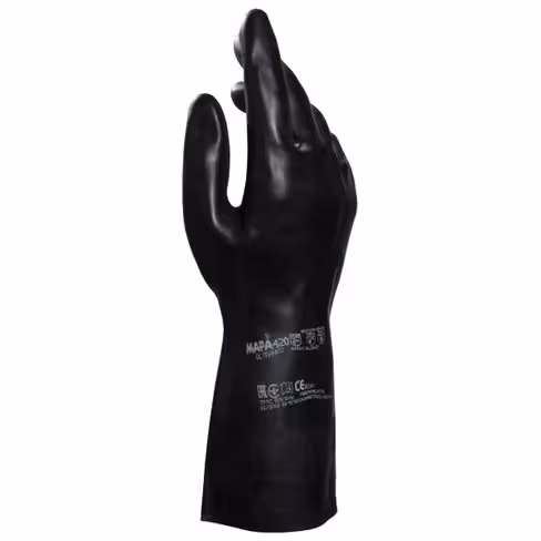 Gants de protection chimique - Technic 420 - Mapa - néoprène et latex - taille 8/8,5 - lot de 10 paires