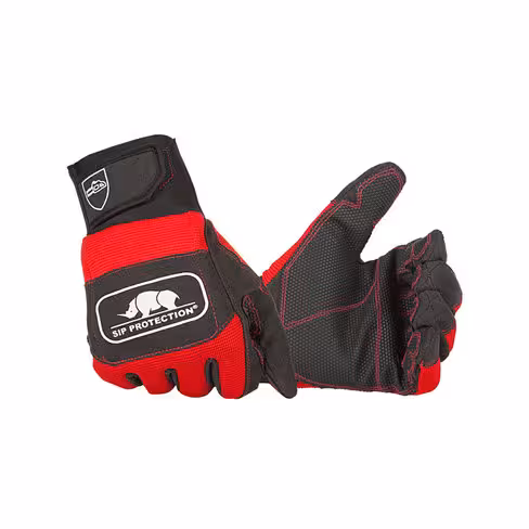 Gants anti-coupure 2XD3 - rouge/noir - Sioen - taille 8 - la paire