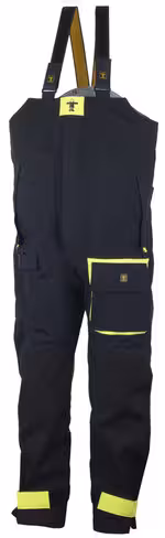 Pantalon avec bretelles - Beaufort Dremtech+ - Guy Cotten - 500 g/m2 - noir jaune fluo