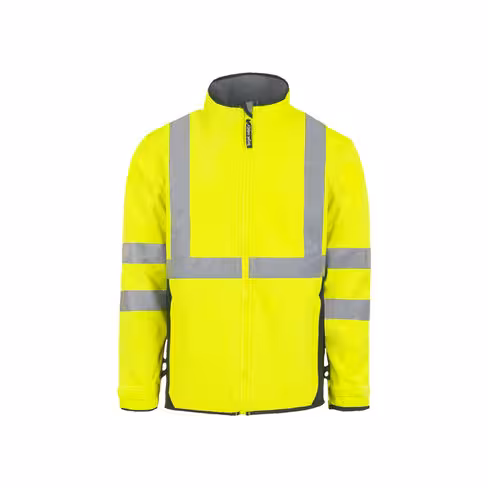 Veste Softshell 3 couches haute visibilité - Falcon - T2S - 310 g/m2 - jaune fluo