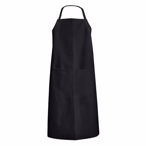 Tablier de cuisine à hauteur réglable - Céleri - LMA - polycoton - 240 g/m2 - noir - taille unique -