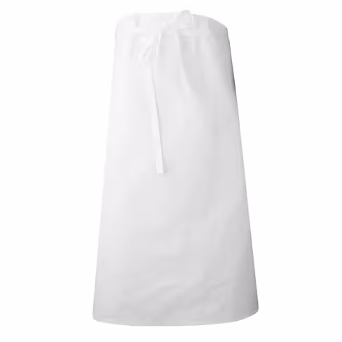 Tablier de cuisine - Gastronome - LMA - 100 % coton - 90 x 100 cm - 240 g/m2 - blanc - taille unique