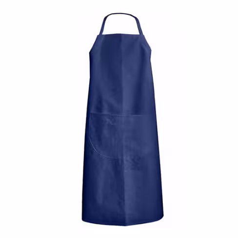 Tablier de cuisine hauteur réglable - Radis - LMA - 100 % coton - l. 100 cm - 240 g/m2 - bleu - taille unique