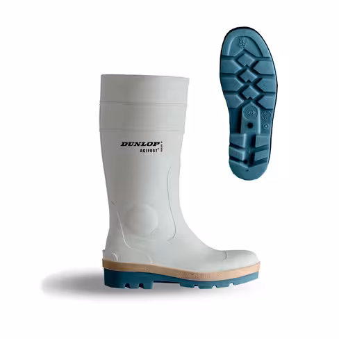 Bottes de sécurité - S4 SRA - Acifort Tricol A781.331 - Dunlop - mixte - blanc - taille 39