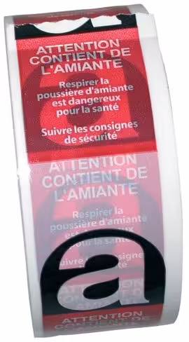 Ruban adhésif amiante - 50 mm x 50 m - Plast Embal - l'unité