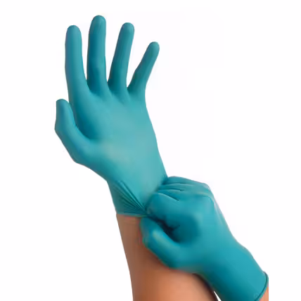 Gant jetable poudré - TouchNTuff 92-500 - Ansell - vert - taille 7,5/8 - boîte de 100