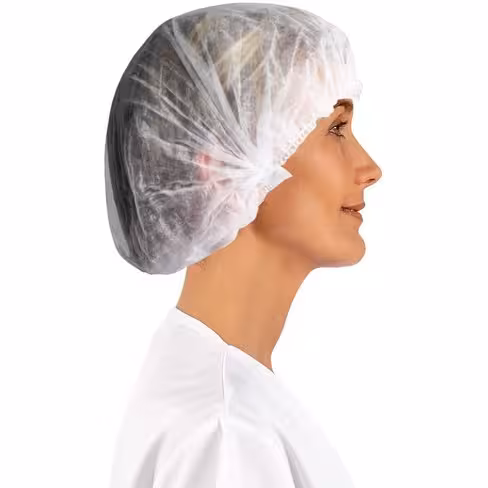 Charlottes à clip, taille 53 cm blanches x 1000