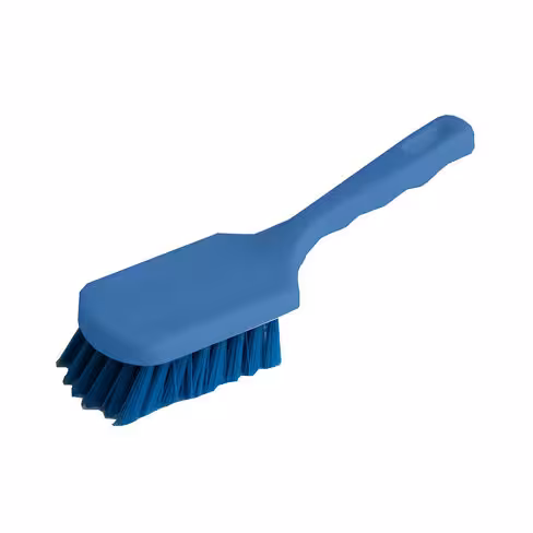 Brosse à main alimentaire mi-dure - manche long - jaune - à l'unité