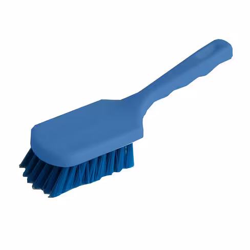 Brosse à main alimentaire mi-dure - manche long - rouge - à l'unité