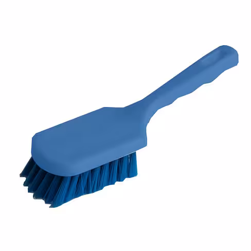 Brosse à main alimentaire mi-dure - manche long - verte - à l'unité