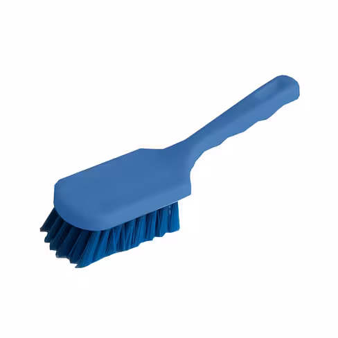 Brosse à main alimentaire mi-dure - manche long - blanc - à l'unité
