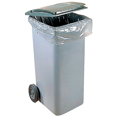 Housse pour conteneur 660 l - ép. 30 µm - transparent - 1 carton de 50