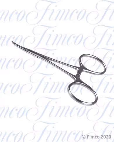 Pince hémostatique Halstead courbe sans dents - l. 100 mm