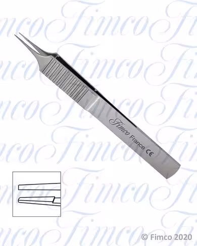 Pince à cornée Bonn droite sans dents l. 100 mm F125E