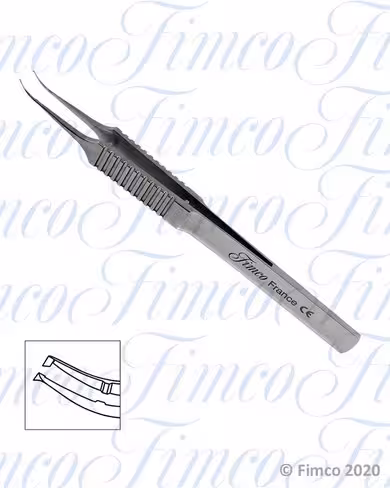Pince à glaucome Roche courbe l. 105 mm